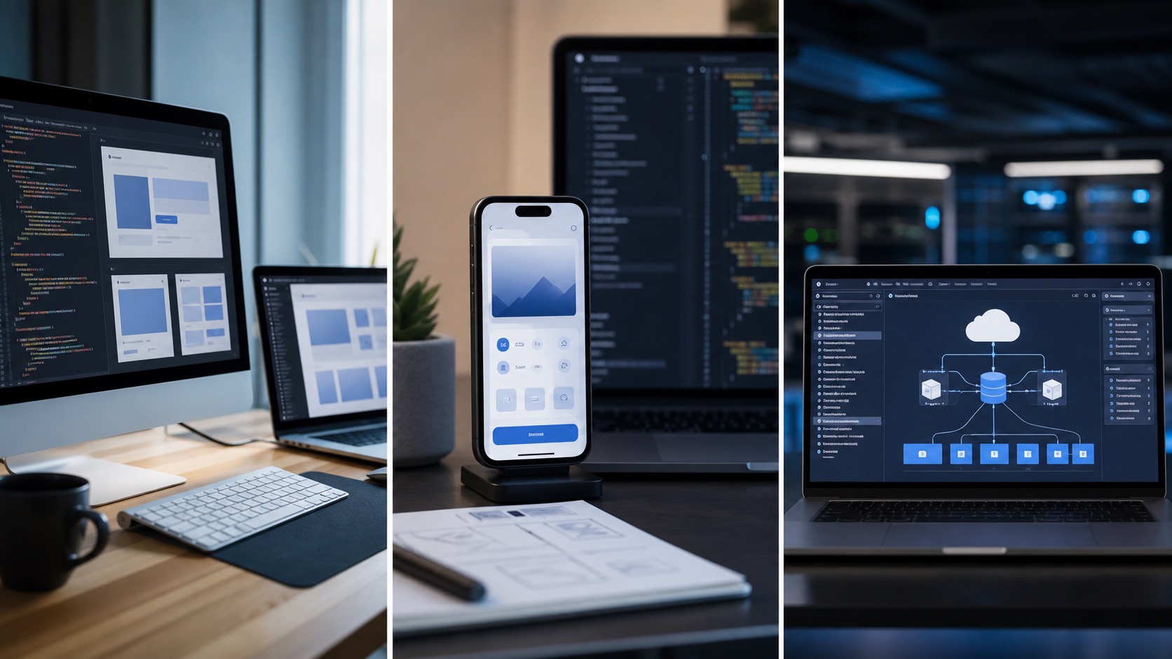Freelance software development and AI consulting workspace