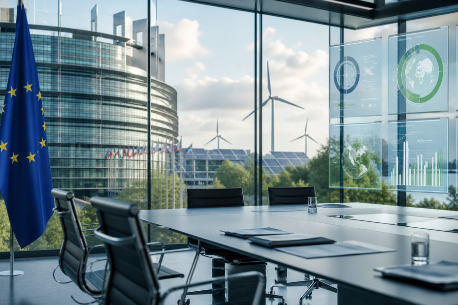 European climate policy and clean technology editorial image
